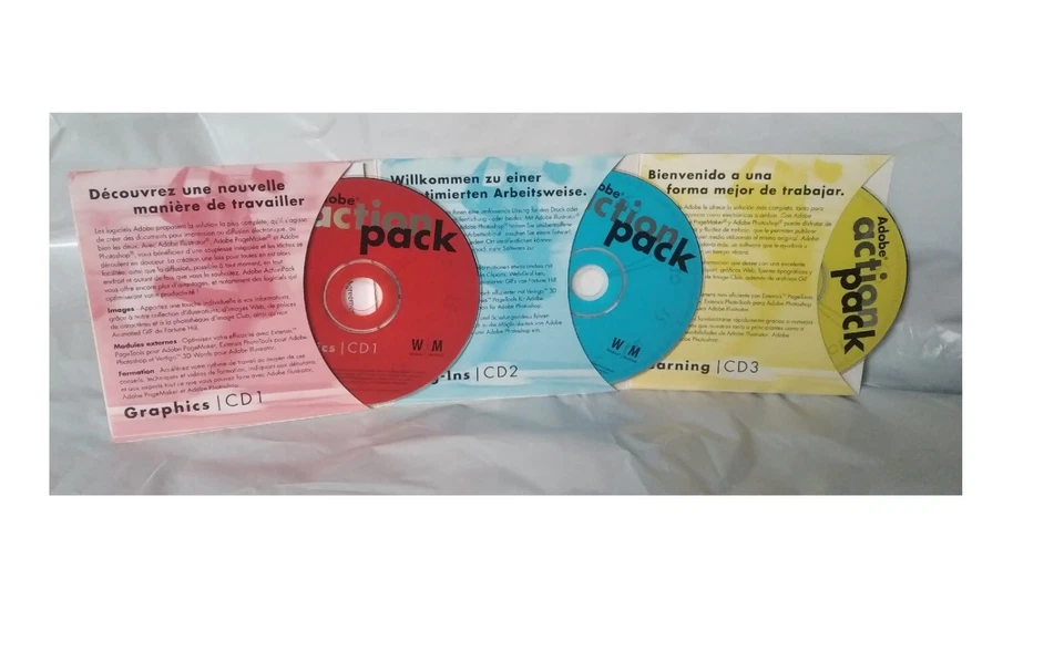 adobe action pack 1999 3 CD graphics plug-ins learning - Immagine 2 di 3