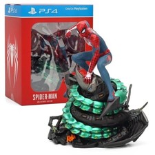 Action Figure Spiderman Playstation Statua Da Collezione Videogame Manga 19cm