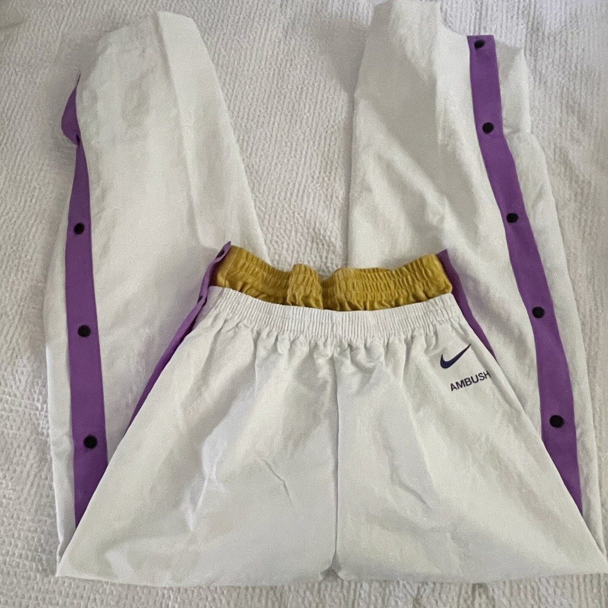 NEW Nike x Ambush NBA collection Lakers Tearaway Y2K Sweatpants