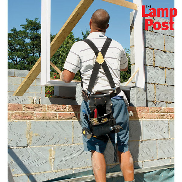 Draper 39243 Black Adjustable Work Braces With Heavy Duty Trouser