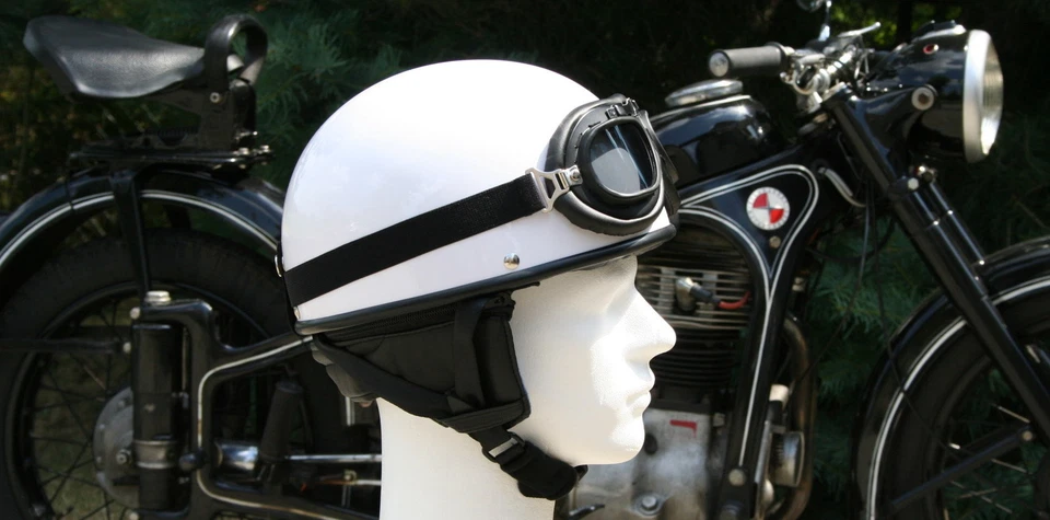 ATO MOTO Oldtimer Helm Motorradhelm Halbschale S50 S51 Kr51 KS200 SB KS500 ES150 ES250