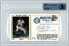 Darrell Evans / W Hernandez Signed Gateway FDC 1984 World Series - Beckett BAS