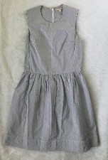 GAP Blue White Striped Pinstriped Sun Dress Fit and Flare Dress 0 Summer
