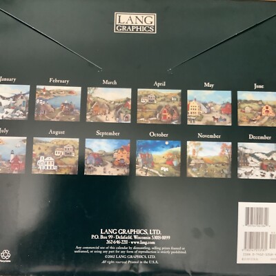 Calendar Lang Folk Art 2003 WALLBy Lang Inc. - Lang Holdings