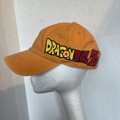 Dragon Ball Z Pigment Dye Embroidered Side Logo Adjustable Hat Orange