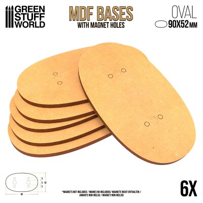Basette in MDF ROTONDE 25mm Basi Figurini Miniature Diorami AOS LOTR wargames