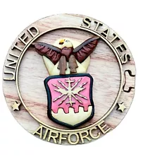 Air Force - Wood Intarsia Puzzle Box - Handcrafted with Secret Compartment