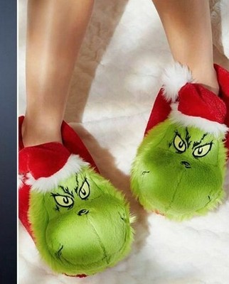 women's grinch slippers