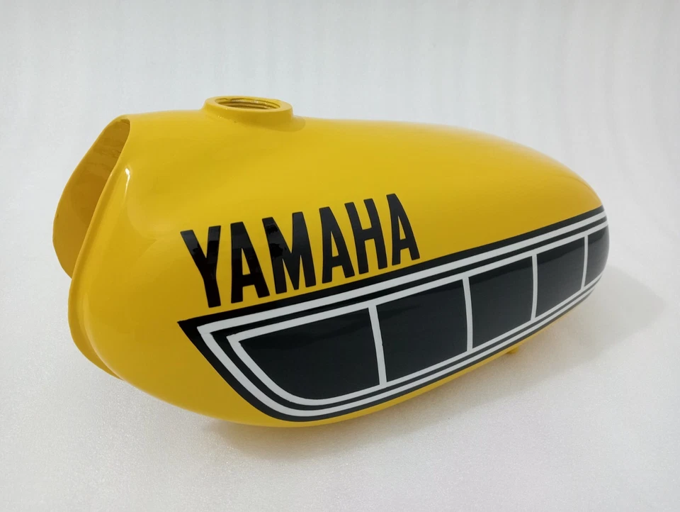 Tanque de combustible de gasolina de acero pintado amarillo apto para Yamaha YZ80 YZ80 modelo 1977 Foto 4 de 4