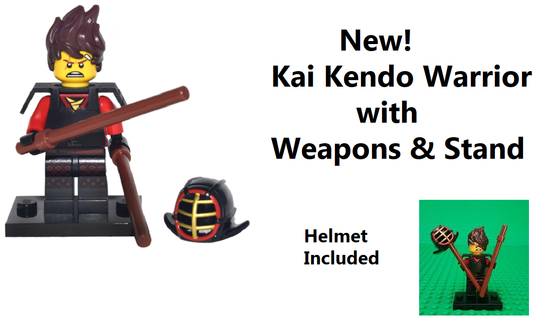 LEGO Kendo Warrior Kai Minifigure with Weapons and Gear Ninjago