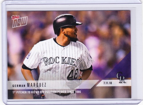 2018 Topps Now 449 Germán Márquez