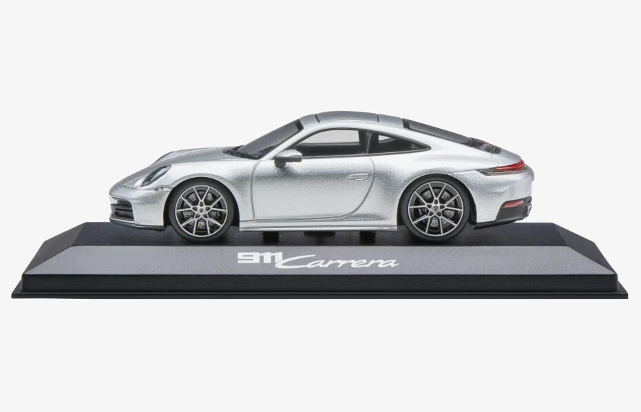 1/43 Porsche 911 Carrera 992.2 GT Silver 2004 Model Car by Spark
