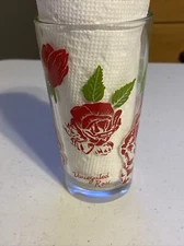 Variegated Rose Peanut Butter Glass Glasses Drinking Kitchen Mauzy 104-1