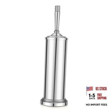 Toilet Brush and Holder Set Toilet Bowl Brush and Holder Heavy Duty Chrome