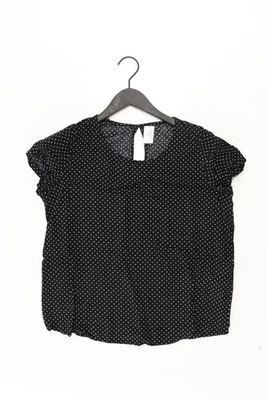 ✨ Only Kurzarmbluse Bluse für Damen Gr. 36, S gepunktet schwarz aus Polyester ✨ - Bild 1 von 4