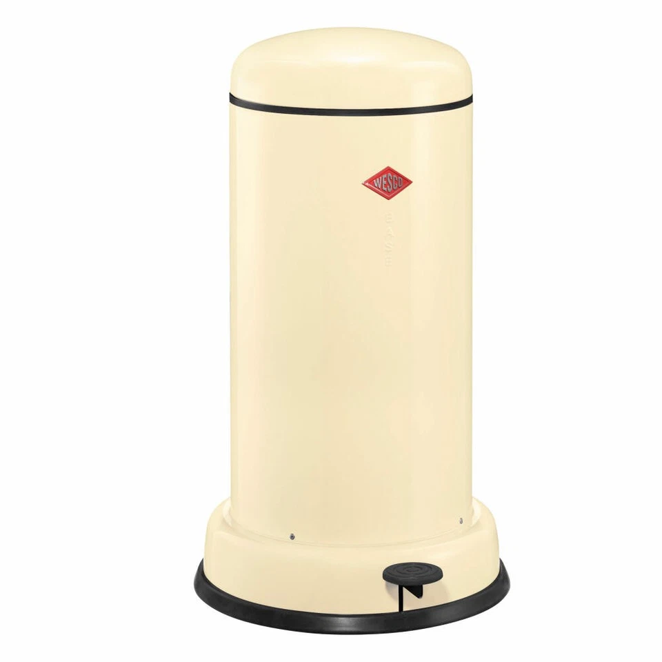 Wesco Pedal Bin Baseboy w. Corbeille à papier Damper Amande 20 L - Photo 1/1