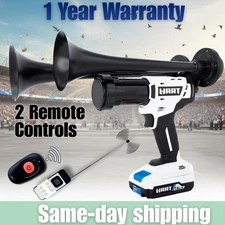 Hart 20 V Impact Drill Train Horn Dual Black | 150dB | Two Remotes Included