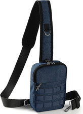Anti Theft Sling Bag RFID Crossbody Chest Shoulder Men Women Zipper Lock Travel