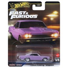 Hot Wheels Chevy Impala 1966 1:64 Scale Diecast Car Ages 3+ Mattel JBL95