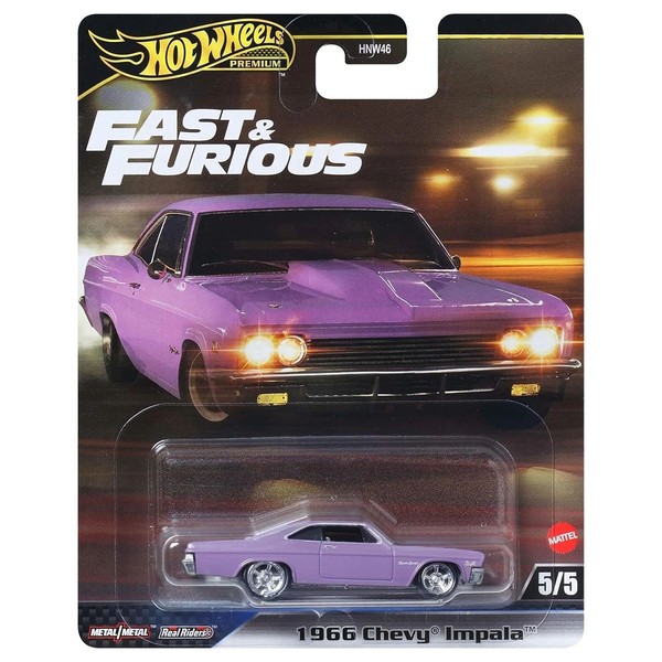 Hot Wheels Chevy Impala 1966 1:64 Diecast Auto Mattel JBL95 Alter 3+-image