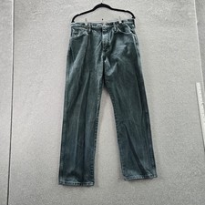 VINTAGE Wrangler Men Jeans 36X30 Green Denim 13MWZ Cowboy Cut Made In USA 90s