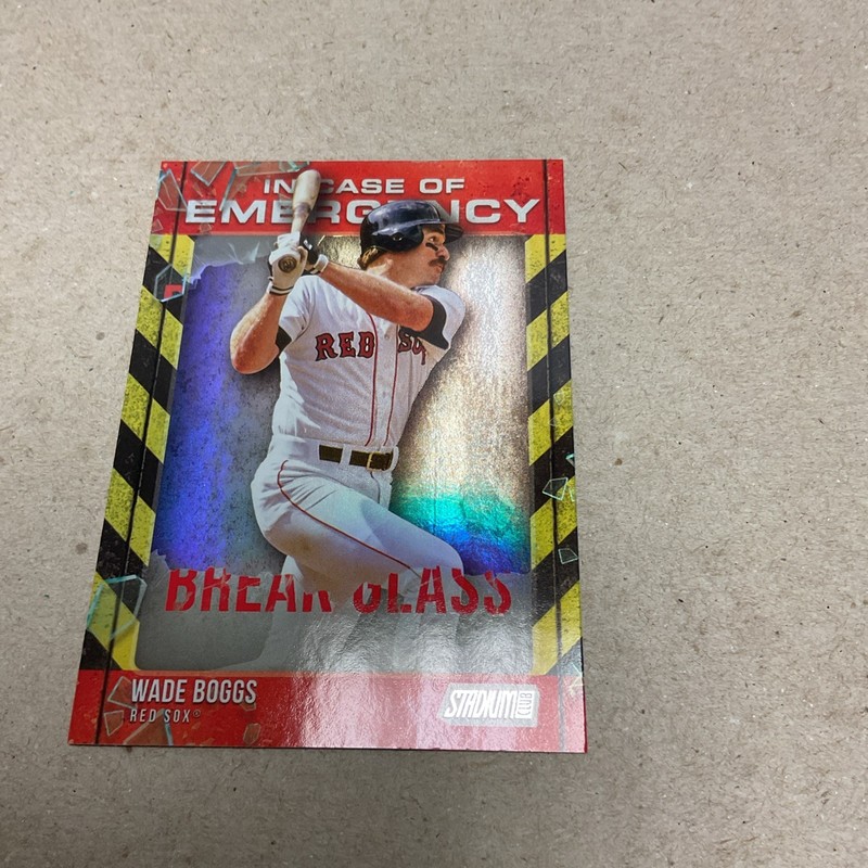 2025 Topps Stadium Club Boston Wade Boggs In Case Of Emergency Insert Card