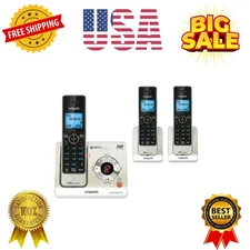 LS6425-3 DECT 6.0 Expandable Cordless Phone with Answering System and Caller ...