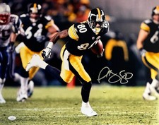 Plaxico Burress autographed signed 16x20 photo NFL Pittsburgh Steelers JSA COA