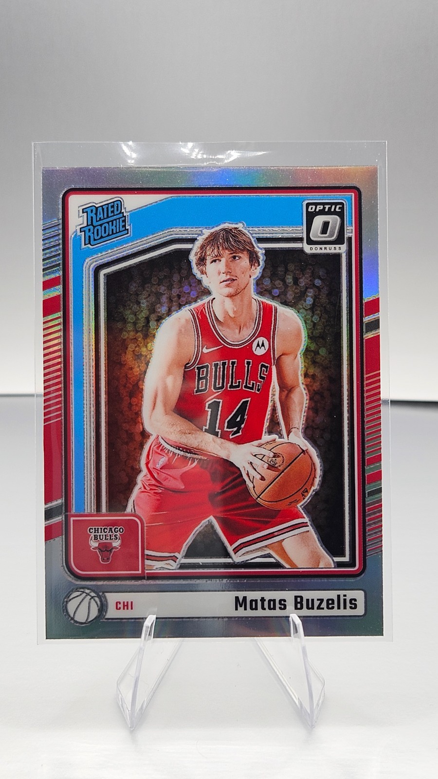 Matas Buzelis 2024-25 Donruss Optic # 271 Silver Holo Prizm Rated Rookie