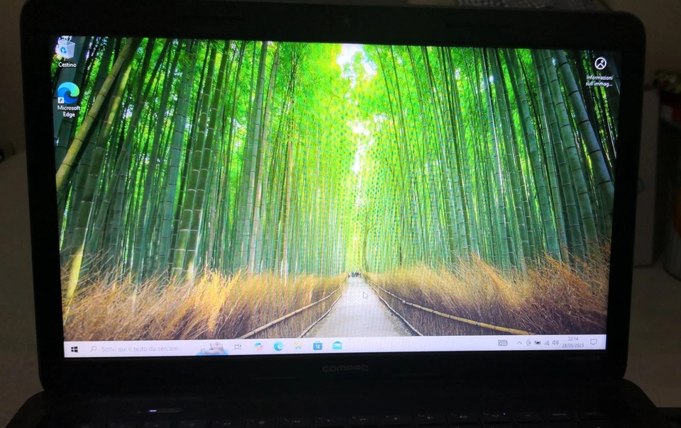 Compaq CQ58 Notebook PC Celeron B830 12gb ddr3 480GB SSD HDMI DVD Windows 10 - Immagine 2 di 4