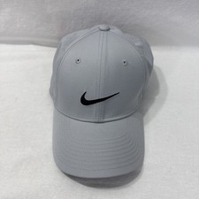 Nike Legacy 91 Golf Adjustable Dri Fit Swoosh Cap Hat Gray Mens