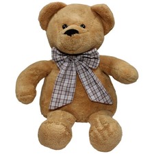 Heunec XL Teddybär mit karierter Schleife Kuscheltier 45cm Gebraucht