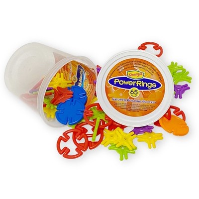 Denny s Vintage 65 Piece PowerRings Smart Links Natures Building Blocks Toy