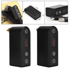 RCA/DC Wireless-Tattoo Netzteil Batterie Pack F&uuml;r Tattoo Maschine Rechargable