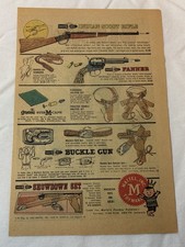 1959 Mattel western toys ad page ~ INDIAN SCO...