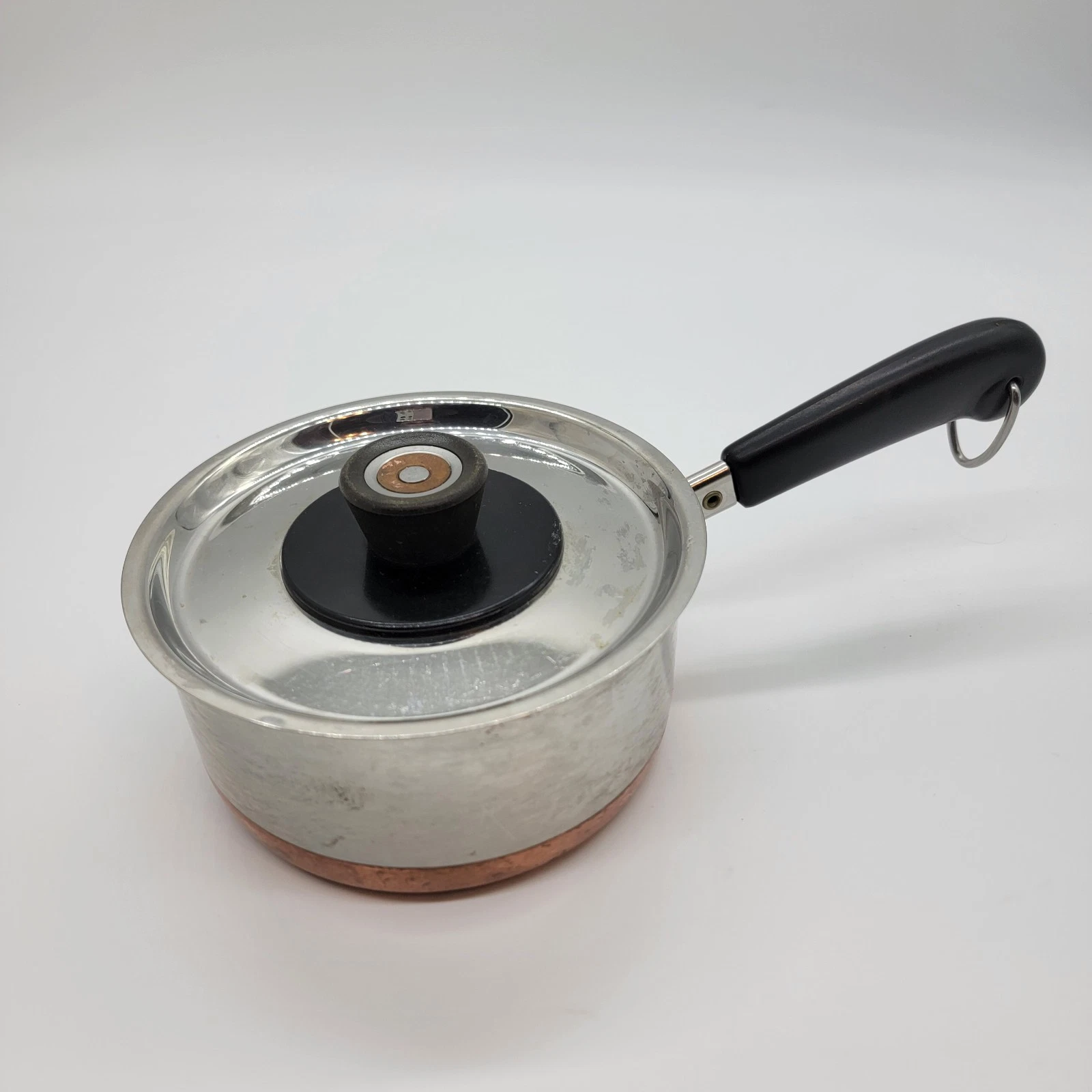 Revere Ware 1801 1 Qt. Sauce Pot W/matching Copper Very Rare Small Ding On Lid.
