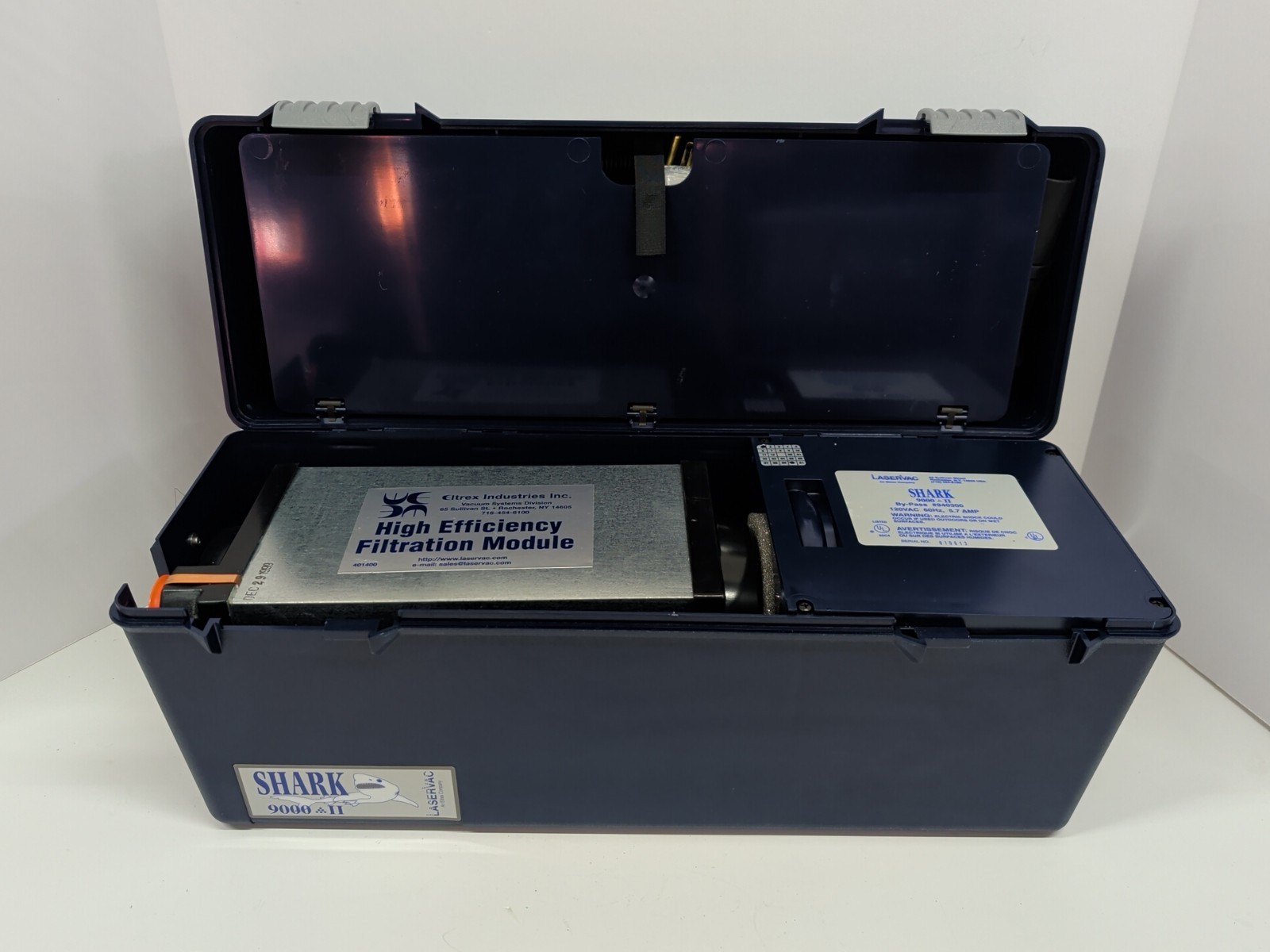 LaserVac Shark 9000-II (1 speed) ESD Vacuum & Kit 120V - New