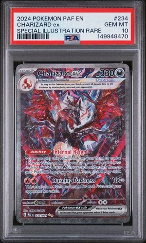 2024 Pokemon Paldean Fates Charizard EX Special Illustration Rare #234 PSA 10