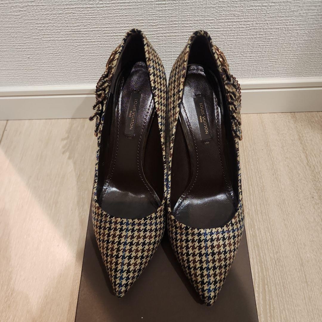 LOUIS VUITTON Heel Pumps Canvas Multicolor EU 35.5 135328K Authentic thumbnail 5
