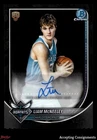 2025 Topps Signature Liam McNeeley Base (RAW)