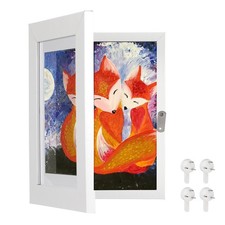 Art Frames Front Opening 4" x 6" Artwork Display Storage Frame White