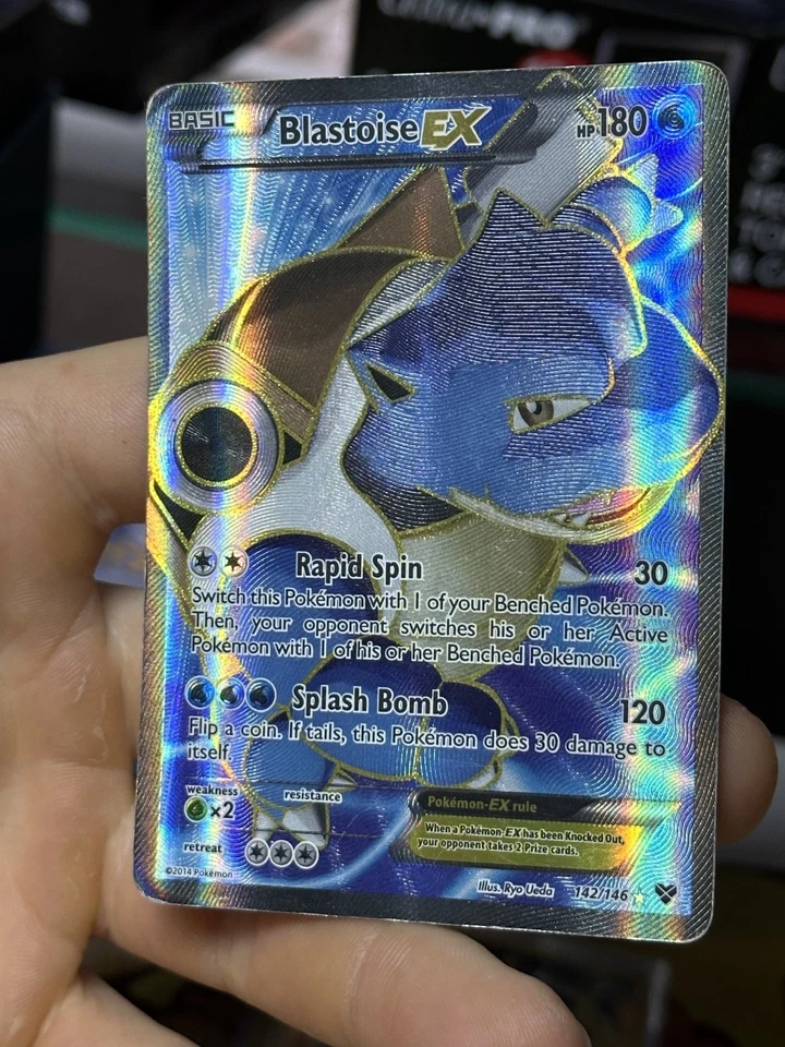 Blastoise EX 142/146 XY Base Set 2014 Full Art Holo Rare Pokémon Card TCG - Image 4 of 4