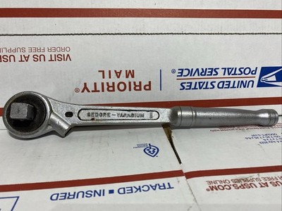 push threw REVERSIBLE 1/2 INCH SQUARE DRIVE RATCHET BY ''GEDORE'' OF GERMANY f1