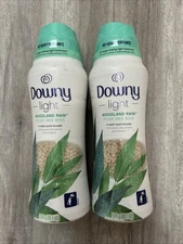 2x Downy Light Woodland Rain In Wash Scent Booster Beads 20.1 Oz Discontinued