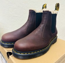 Stivali Chelsea Dr. Martens 2976 foderati in pelliccia sintetica Cask Ambassador - donna taglia 9
