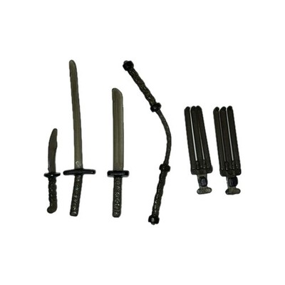 GI Joe 1994 Snake Eyes V6 Sword Shadow Vintage Weapon Accessory Figure Part Lot