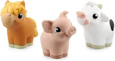 Tonies My First Farm Set - Cow, Pig and Horse Soft and Squeezable Audio Toy Figu