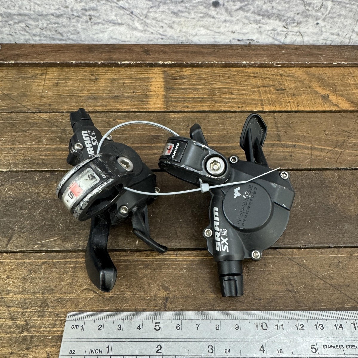 SRAM SX5 3x9 Trigger Shifter Set MTB Mountain Bike Black 9s