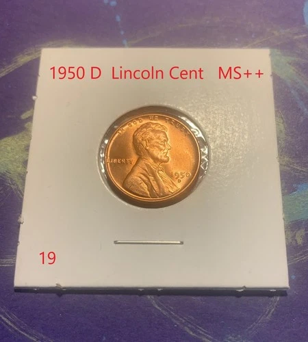 1950-D Lincoln Wheat Cent — photo from the most recent tracked eBay sale