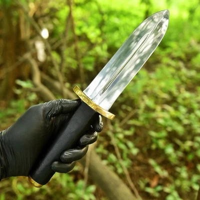 AJ SANITY Handmade Thorfinn Dagger KNIFE Anime Vinland Saga Double Edge Knife Tactical